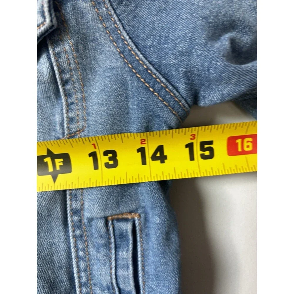 Old Navy Jean Jacket Girls Size Medium 8 Blue Denim Layer Closet Staple Trucker